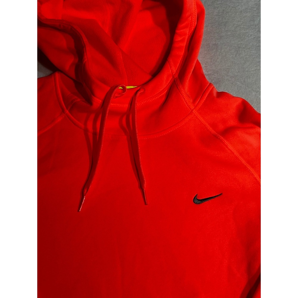 Nike Womens Therma-FIT Pullover Hoodie Pink Coral Sweatshirt Small